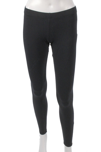 David Lerner Women Ankle Leggings Black Nylon Athleisure Size S