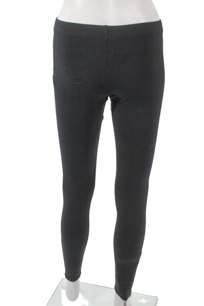 David Lerner Women Ankle Leggings Black Nylon Athleisure Size S