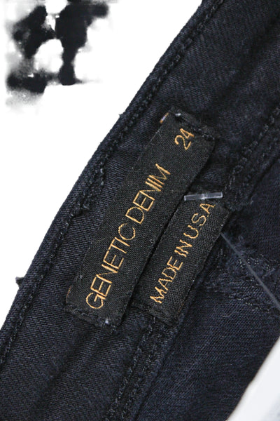 Genetic Denim Women Skinny Jegging Black Size 24