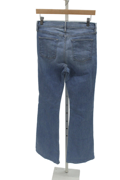 Frame Denim Womens Bootcut Jeans Blue High Rise Cotton Blend Inseam 33 Size 29