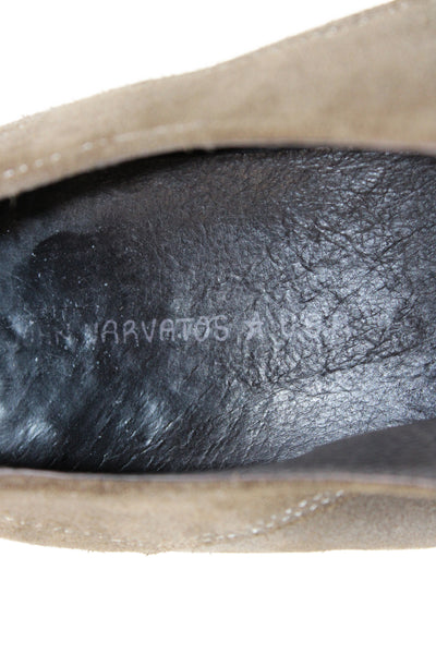 John Varvatos Star USA Mens Suede Oxford Dress Shoes Beige Size 10.5 Medium