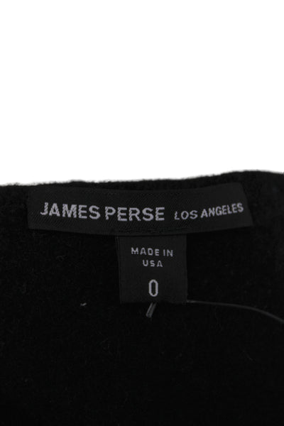 James Perse Womens Maxi Dress Black Cashmere Sleeveless Round Neck Size 0