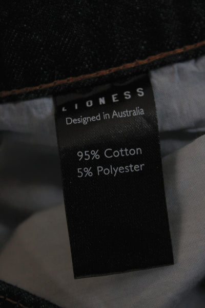 Lioness Women Maxi Skirt Black Cotton Button Size S