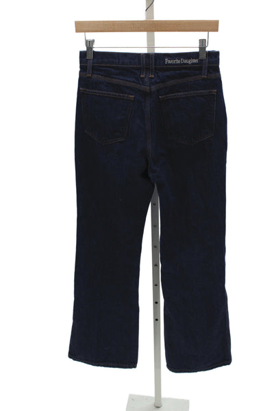 Favorite Daughter Women Bootcut Jeans Blue Cotton High Rise Inseam 32 Size 23