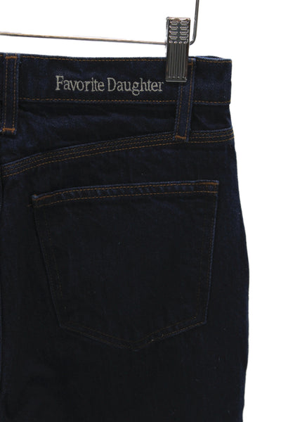 Favorite Daughter Women Bootcut Jeans Blue Cotton High Rise Inseam 32 Size 23