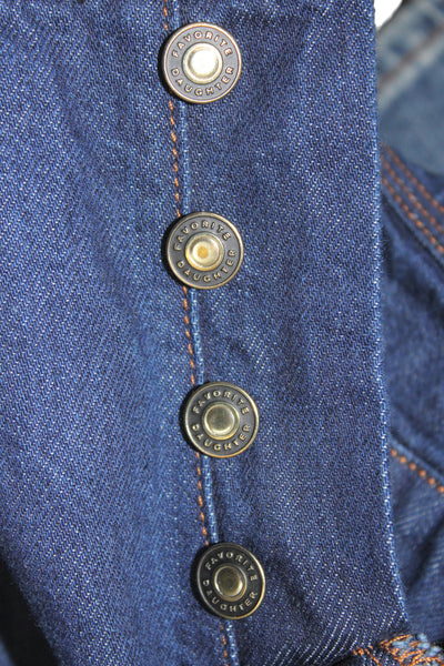Favorite Daughter Women Bootcut Jeans Blue Cotton High Rise Inseam 32 Size 23