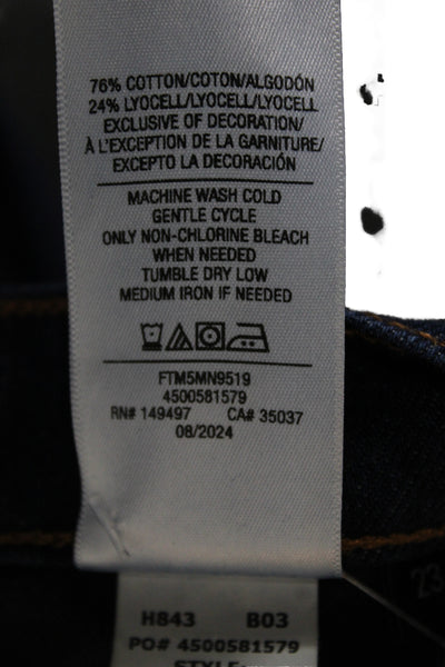Favorite Daughter Women Bootcut Jeans Blue Cotton High Rise Inseam 32 Size 23