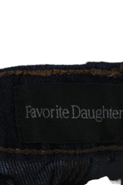 Favorite Daughter Women Bootcut Jeans Blue Cotton High Rise Inseam 32 Size 23