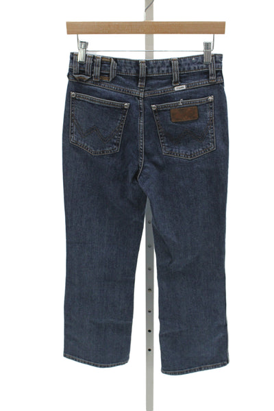 Staud Women Bootcut Jeans Blue Cotton Blend High Rise Western Size 24