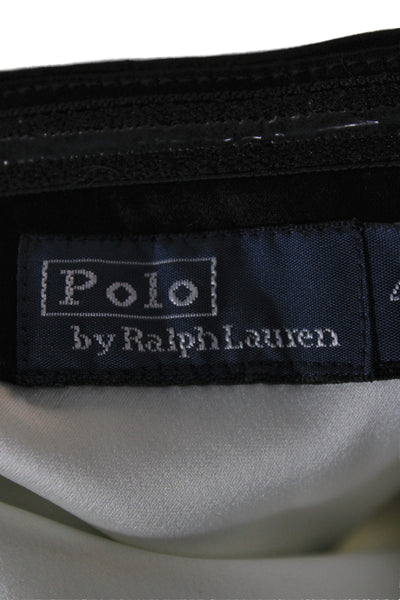 Polo Ralph Lauren Women Black Strapless Colorblock Maxi Dress Size 4