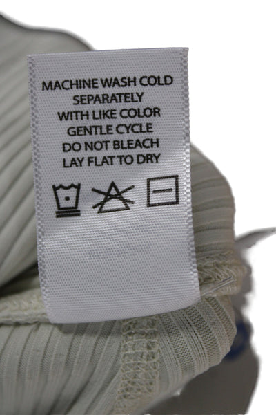 Year Of Ours Womens Ivory Striped Ankle Leggings Athleisure Size S