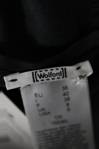 Wolford Womens Cropped Black Blouse Polyester Blend Size 6