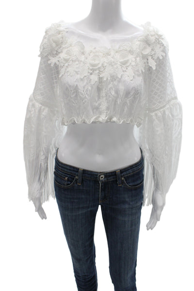 Antica Sartoria Giacomo Cinque Women Cropped Off-Shoulder Blouse Size One Size