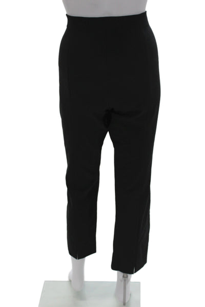 Vince Women Cropped Black Cotton Pants Zip Inseam 27 Size L