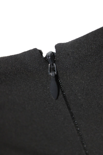 Vince Women Cropped Black Cotton Pants Zip Inseam 27 Size L