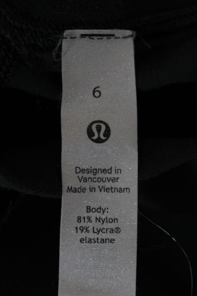 Lululemon Women Jogger Pants Green Nylon Solid Activewear Pull On Size 6
