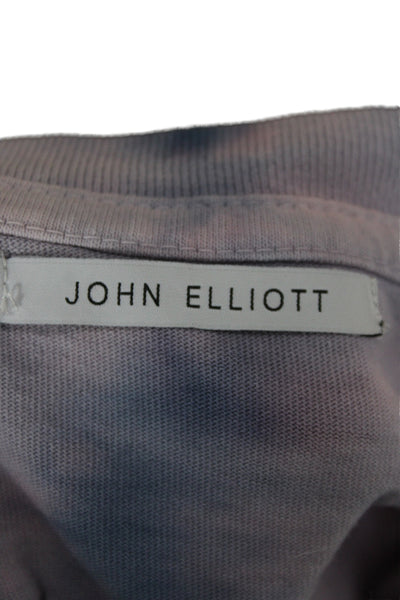 John Elliott Unisex Adults Tie Dye Graphic Multicolor Crew Neck T-Shirt Size 2