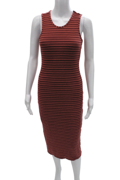 Marine Layer Womens Bodycon Tank Dress Red Sleeveless Round Neck Size S