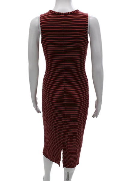 Marine Layer Womens Bodycon Tank Dress Red Sleeveless Round Neck Size S
