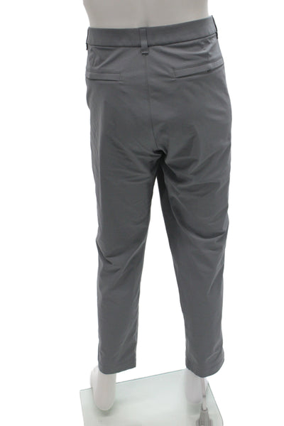 Lululemon Mens Ankle Cropped Dress Pants Gray Button Size 38