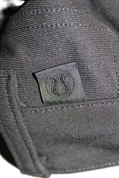 Lululemon Mens Casual Pants Black Polyester Button Inseam 31 Size 30