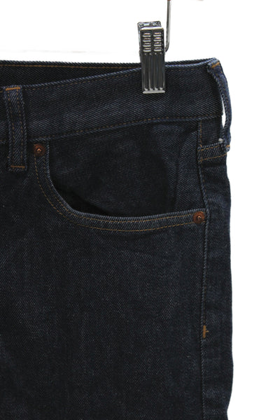 Everlane Mens Skinny Straight Dark Blue Organic Cotton Jeans Size 30