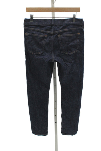 Everlane Mens Skinny Straight Dark Blue Organic Cotton Jeans Size 30
