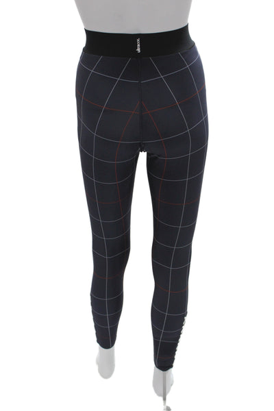 Ultracor Women Ankle Jeggings Dark Blue Check Size S