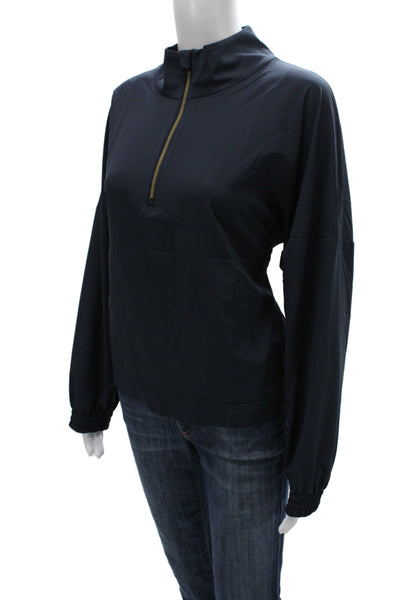 Rhone Men Windbreaker Blue Zip Long Sleeve Recycled Polyester Size M