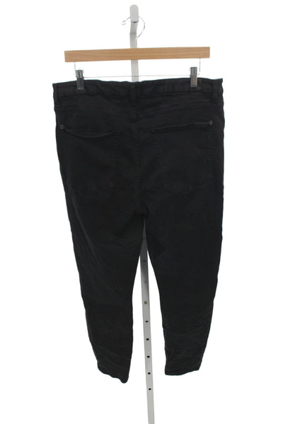 7 For All Mankind Unisex Black Ankle Pants Size 33