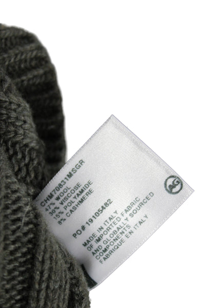 AG Womens Turtleneck Wool Pullover Green Long Sleeve Size XS