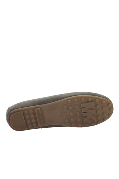 Michael Michael Kors Womens Suede Slip On Moccasins Green Size 5.5M