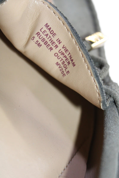 Michael Michael Kors Womens Suede Slip On Moccasins Green Size 5.5M