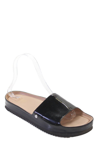 Ugg Womens One Strap Slide On Sandals Black Size 5.5M