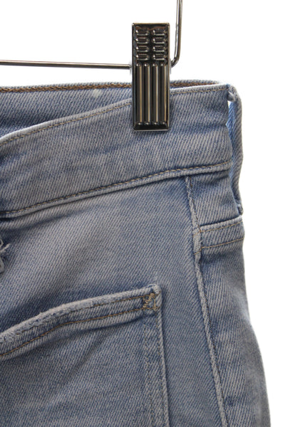 Mother Women Cropped Jeans High Rise Blue Cotton Size 26