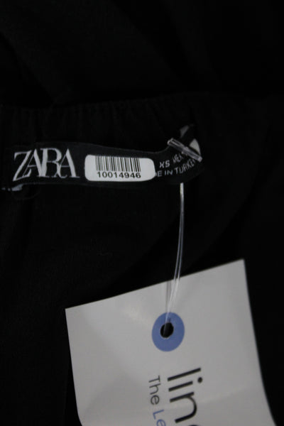 Zara Women Sheath Off Shoulder Sleeveless Black Party Dress Zip Size XS