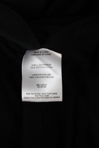 Helmut Lang Women T-Shirt Dress Black Cotton Mini Short Sleeve Size S