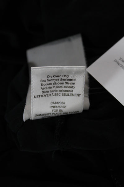 Dolan Women Shift Dress Black V-Neck Short Sleeve Size 8