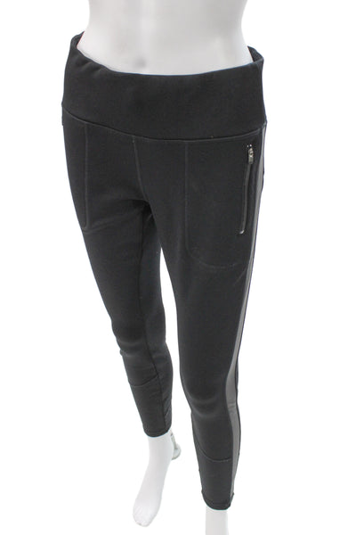 Athleta Womens Compression Leggings Black Athletic Pull On Size M