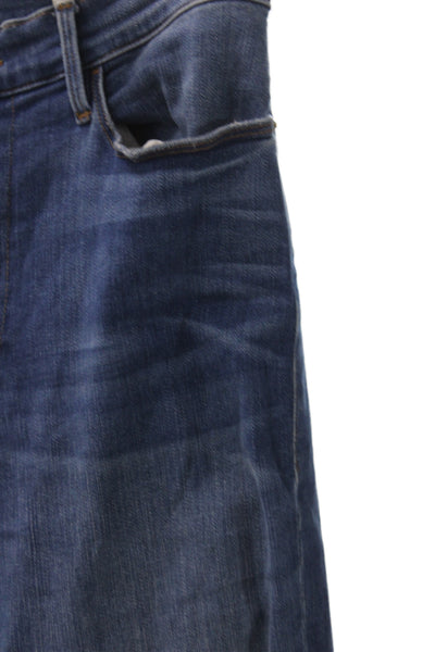 Frame Women Skinny High Rise Blue Jeans Button Cotton Size 30