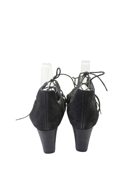 Paul Green Womens Strappy Block High Heels Shoes Black Size 6.5