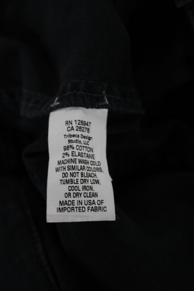 Nili Lotan Women Cargo Pants Gray Cotton Blend Button Size 8