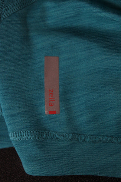 Zella Womens Track Jacket Blue Zip Long Sleeve Size M