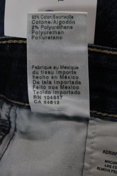 AG Adriano Goldschmied Women Skinny High Rise Blue Jeans Size 24