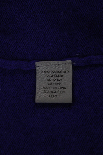 360 Cashmere Womens Pullover Cashmere Sweater Black Crew Neck 3/4 Sleeve Size S