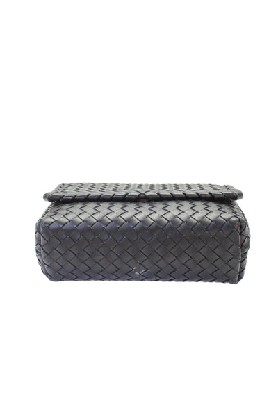 Bottega Veneta Womens Leather Olimpia Shoulder Bag Black