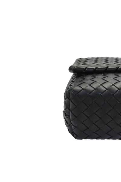 Bottega Veneta Womens Leather Olimpia Shoulder Bag Black
