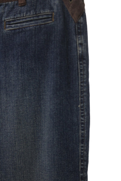 Lauren Jeans Company Unisex Straight Jeans Dark Blue Button Mid Rise Size 10