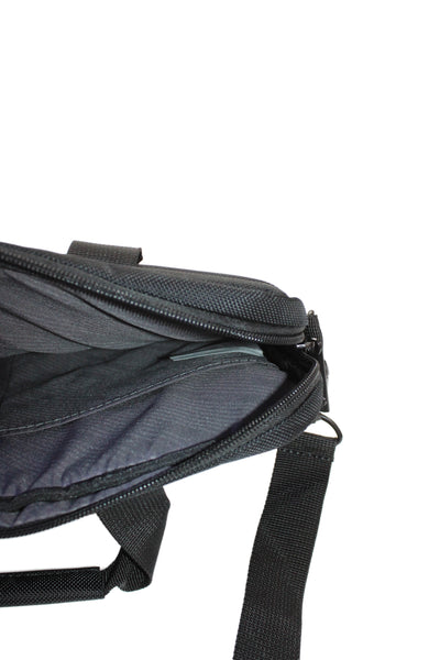 Samsonite Womens Zipper Closure Classic 2 Laptop Shoulder Handbag Black