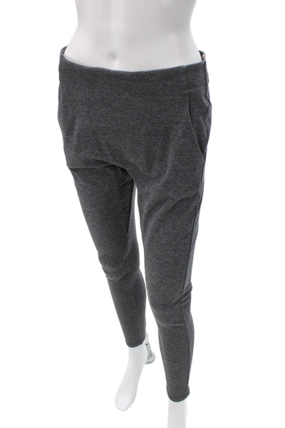 Lunya Women Harem Leggings Gray Cotton Blend Loungewear Size L